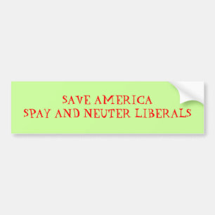 AUTOCOLLANT DE VOITURE SAUVEZ AMERICASPAY ET LIBÉRAUX NEUTRES -