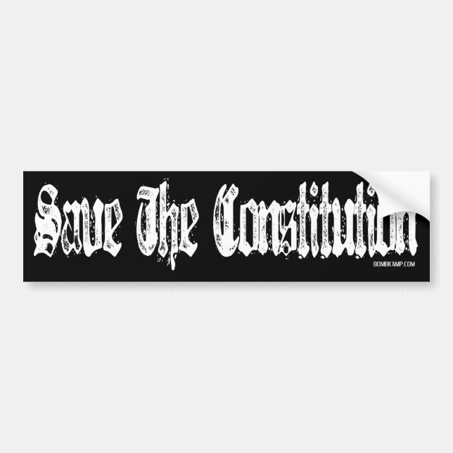 Autocollant De Voiture Sauvez l'adhésif pour pare-chocs de constitution (Devant)