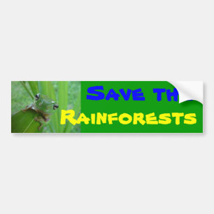 Autocollant De Voiture sauvez l'adhésif pour pare-chocs de forêts
