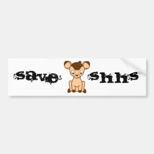 Autocollant De Voiture Sauvez l'adhésif pour pare-chocs de SHHS