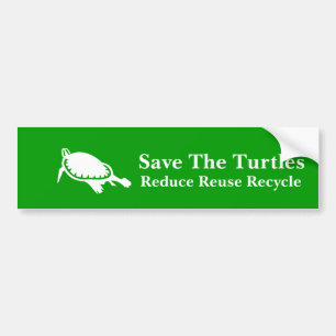 Autocollant De Voiture Sauvez l'adhésif pour pare-chocs de tortues