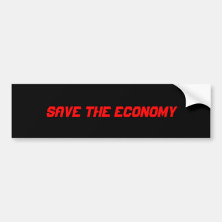 AUTOCOLLANT DE VOITURE SAUVEZ L'ÉCONOMIE