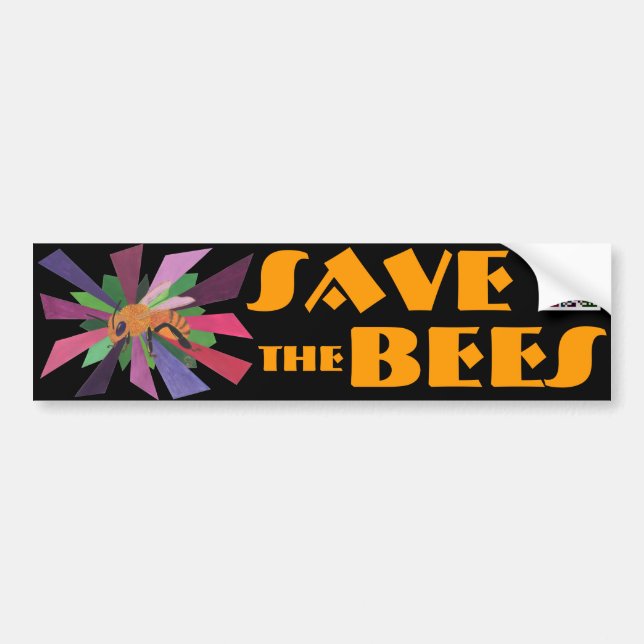 Autocollant De Voiture Sauvez les abeilles (Devant)