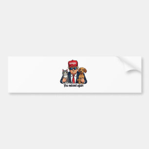 Autocollant De Voiture Sauvez les animaux de compagnie Trump Election