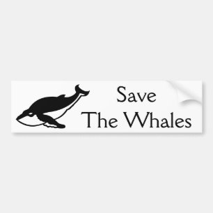 Autocollant De Voiture Sauvez les baleines