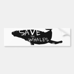 Autocollant De Voiture Sauvez les baleines