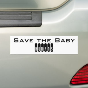 Autocollant De Voiture Sauvez les bébés humains