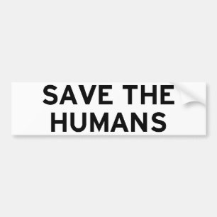 Autocollant De Voiture Sauvez les humains