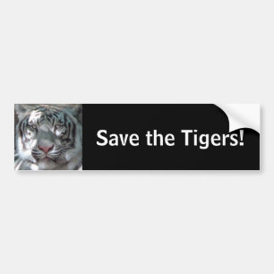 Autocollant De Voiture Sauvez les tigres