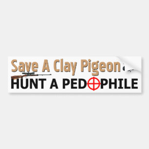 Autocollant De Voiture Sauvez un pigeon d'argile !