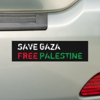 Save Gaza Free Palestine blanc rouge noir