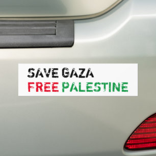 Autocollant De Voiture Save Gaza Free Palestine rouge noir blanc