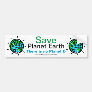 Autocollant De Voiture Save Planet EARTH - Changement climatique -