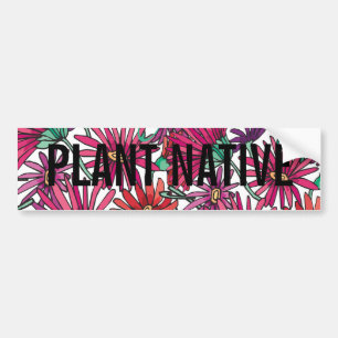 Autocollant De Voiture Save Water - Plante native