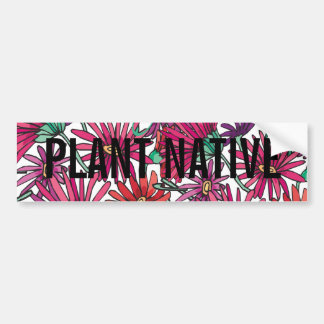 Autocollant De Voiture Save Water - Plante native