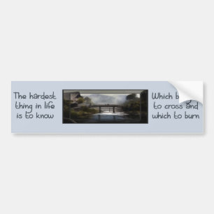 Autocollant De Voiture Savoir Quel Pont