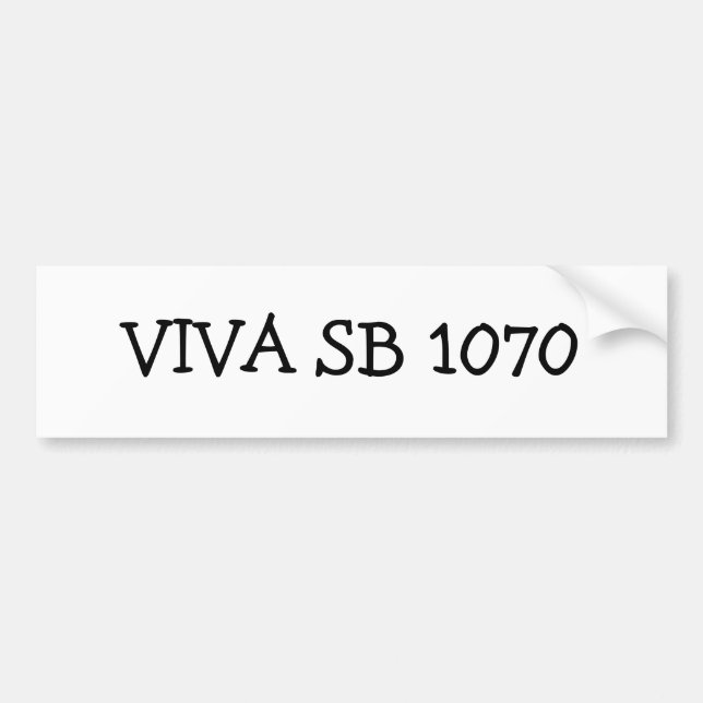 AUTOCOLLANT DE VOITURE SB 1070 DE VIVATS (Devant)