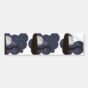 Autocollant De Voiture scary christmas owl