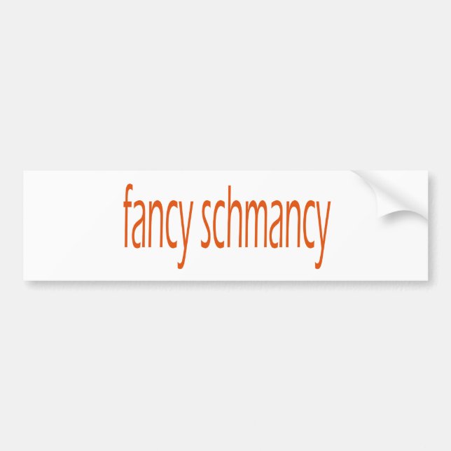Autocollant De Voiture schmancy de fantaisie (Devant)