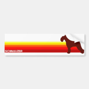 Autocollant De Voiture Schnauzer avec l'adhésif pour pare-chocs de