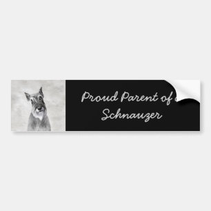 Autocollant De Voiture Schnauzer (Giant) Peinture - Chien Art