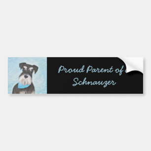 Autocollant De Voiture Schnauzer (Miniature) Peinture - Joli chien origin