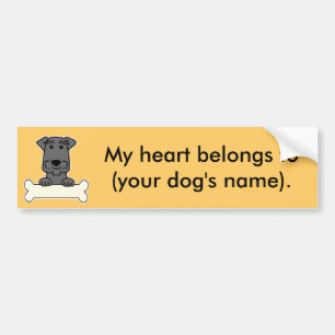 Autocollant De Voiture Schnauzer miniature personnalisé