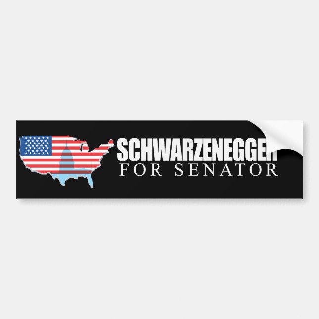 Autocollant De Voiture Schwarzenegger pour le sénateur 2010 (Devant)