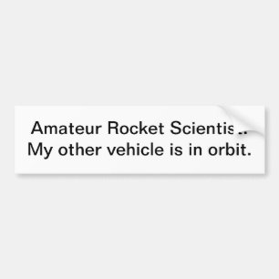 Autocollant De Voiture Scientifique de Rocket : adhésif pour pare-chocs