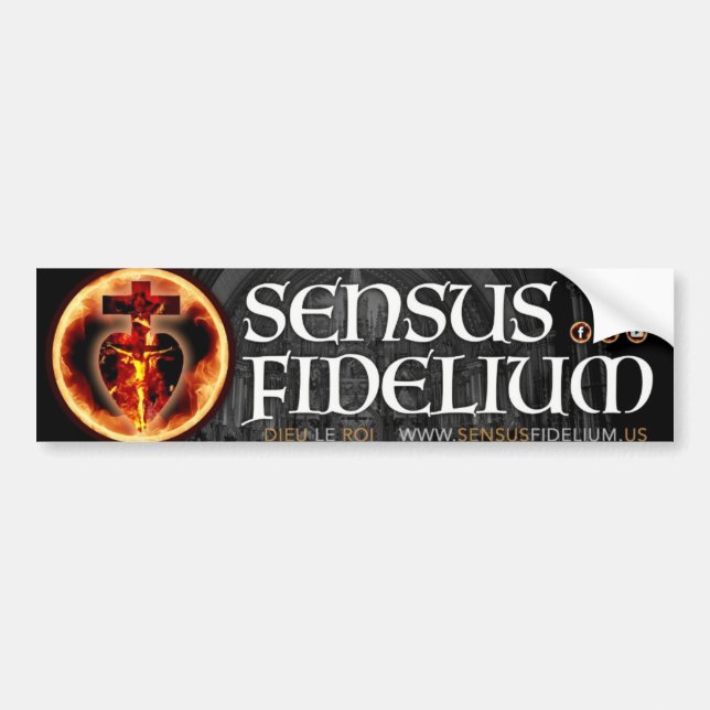 Autocollant De Voiture SConsensus Fidelium Bumper Sitcker (Devant)