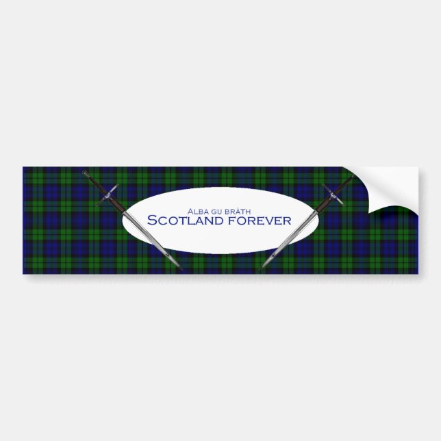 Autocollant De Voiture Scotland Forever Alba gu bràth (Devant)