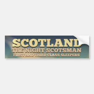 Autocollant De Voiture Scotland Locomotive Travel Poster
