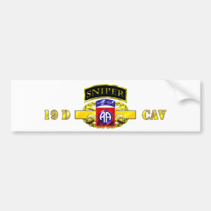 Autocollant De Voiture Scout quatre-vingt-deuxième de l'étiquette 19D Cav