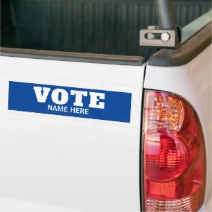 AUTOCOLLANT DE VOITURE SCRUTIN PERSONNALISÉ ÉLECTEURS CANDIDAT ÉLECTION