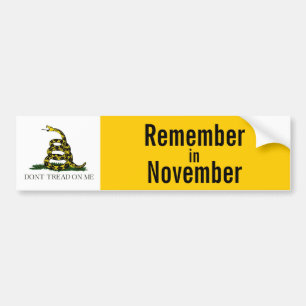 Autocollant De Voiture Se souvenir en novembre