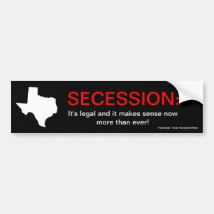 Autocollant De Voiture Secession du Texas