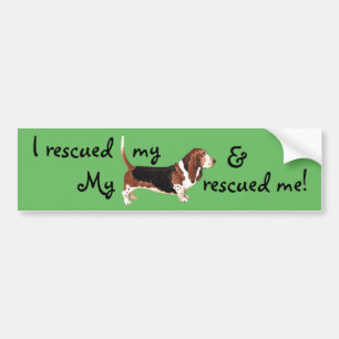 Autocollant De Voiture Secourir Basset