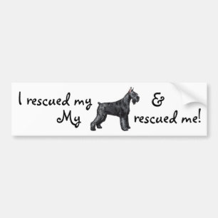 Autocollant De Voiture Secourir Giant Schnauzer
