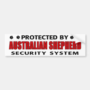 Autocollant De Voiture Sécurité des bergers australiens