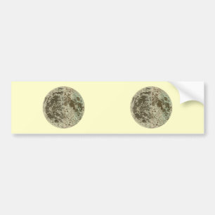 Autocollant De Voiture Selenographie de Bowles ou une carte de la Lune -