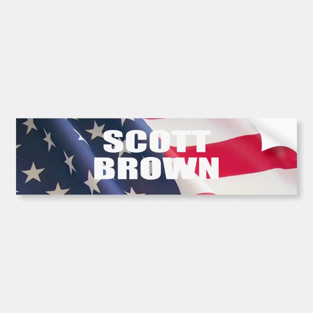 AUTOCOLLANT DE VOITURE SÉNATEUR SCOTT BROWN (Devant)