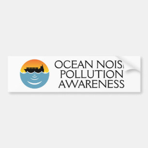 Autocollant De Voiture sensibilisation au bruit des océans