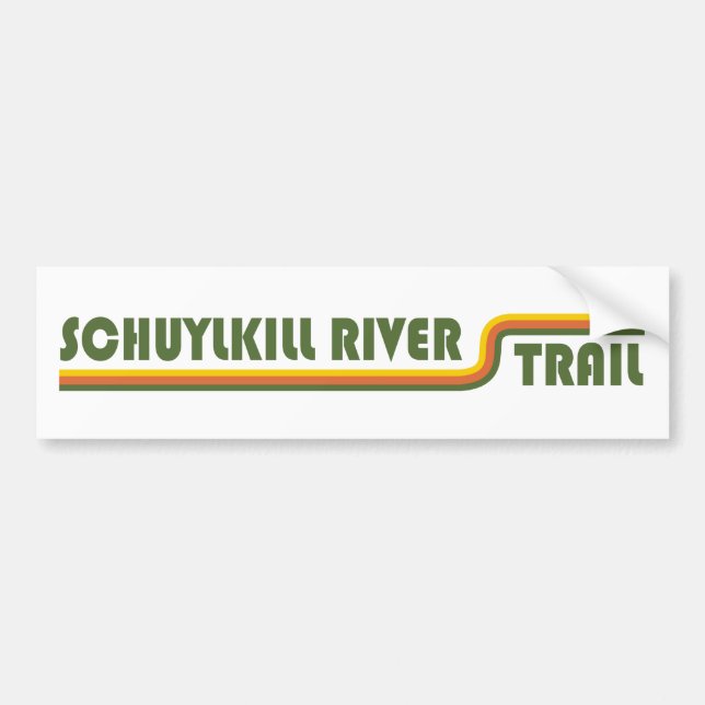 Autocollant De Voiture Sentier de la rivière Schuylkill (Devant)