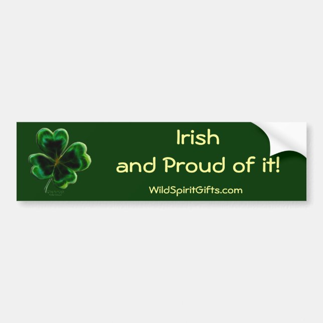 Autocollant De Voiture Série Shamrock irlandaise (Devant)