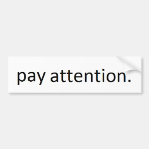AUTOCOLLANT DE VOITURE SERVICE DE MINI-MESSAGES DE "ATTENTION DE SALAIRE"