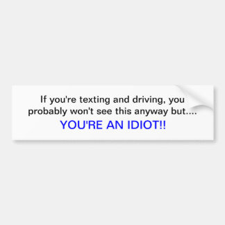 Autocollant De Voiture Service de mini-messages et entraînement, vous