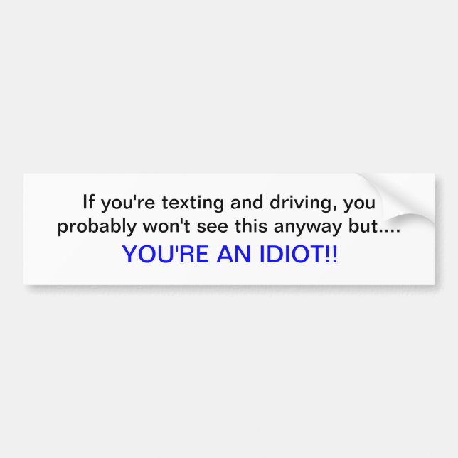 Autocollant De Voiture Service de mini-messages et entraînement, vous (Devant)