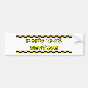 AUTOCOLLANT DE VOITURE SERVICE DE TAXI MOMS