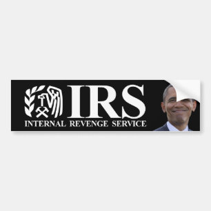 Autocollant De Voiture Service interne de vengeance d'IRS - anti Obama