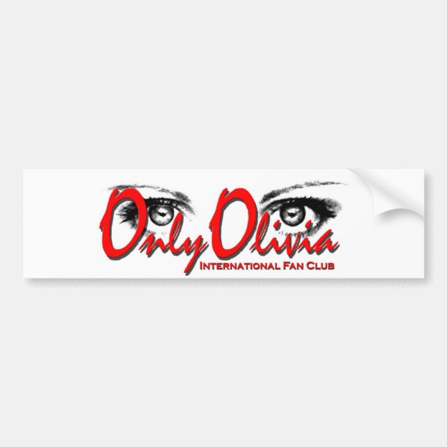 Autocollant De Voiture Seulement adhésif pour pare-chocs d'Olivia (Devant)